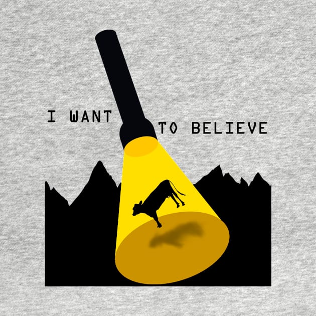 T-shirt I want to believe by Ulya_Shock